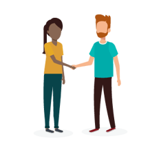 People shaking hands